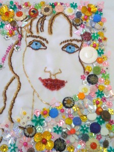 Portrait watercolor painting