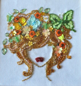 Portrait watercolor painting