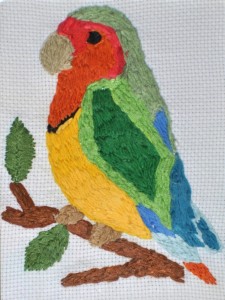 Lorikeet watercolor painting