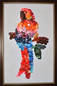 Macaw watercolor painting